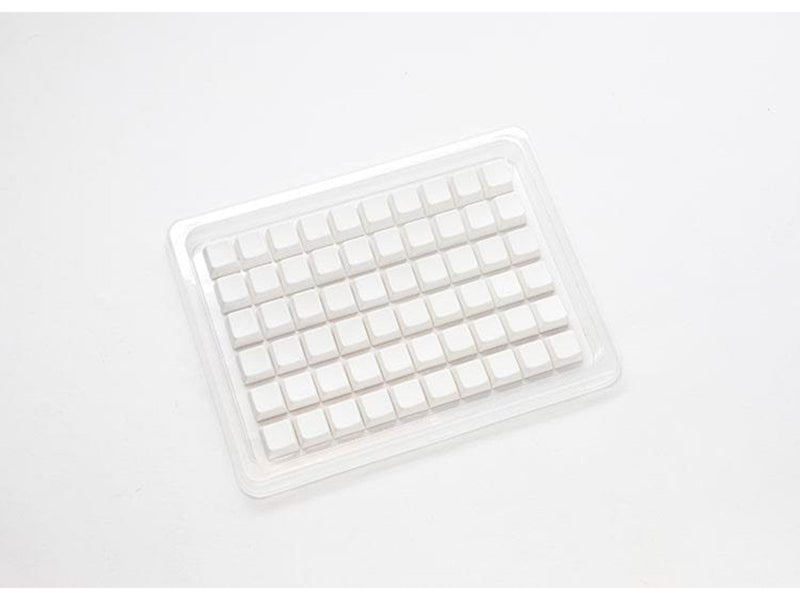 Ducky Blank - 132 Keycap Set - Cherry Profile - PB - Weiss