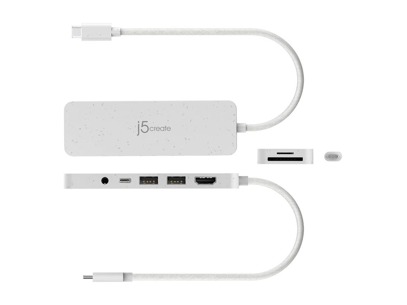 j5create JCD373EW-N - USB-C Multi-Port Hub (With PD)