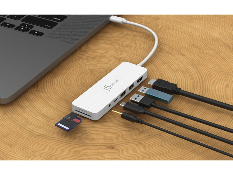 j5create JCD373EW-N - USB-C Multi-Port Hub (With PD)