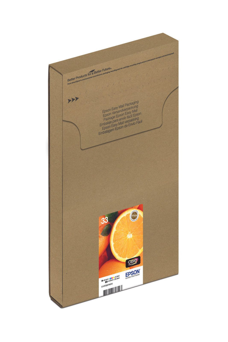 Epson Original Easy Mail Packing 33 Orange Druckerpatronen - 5er Multipack (C13T33374510)