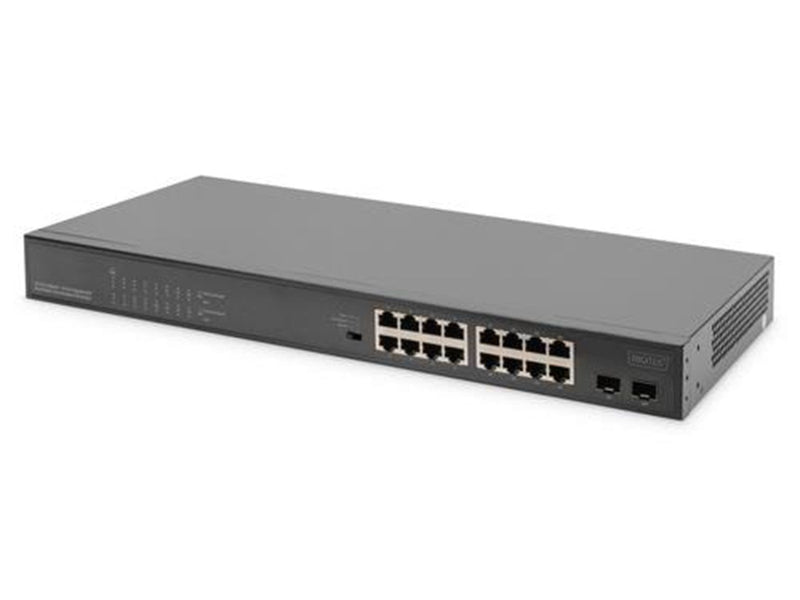 DIGITUS DN-95347-1 - switch - 19 inches - 16 ports - unmanaged - rack-mountable