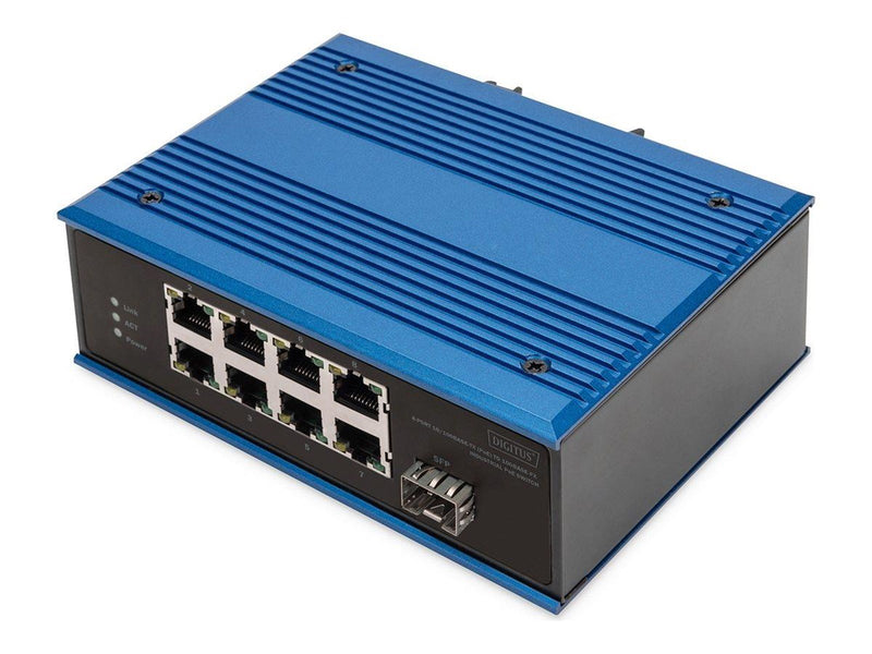 DIGITUS - switch - industrial - 8 ports - unmanaged