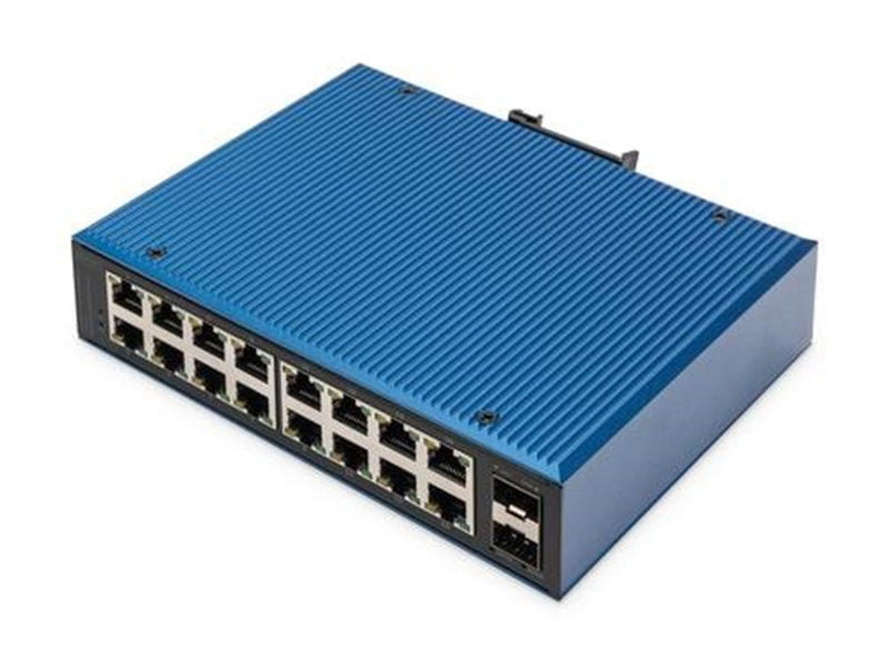 DIGITUS - switch - industrial - 16 ports - unmanaged