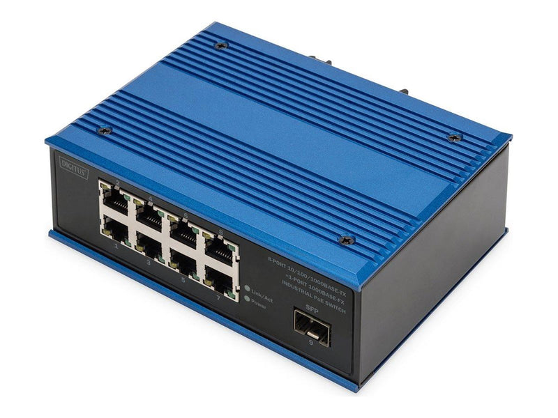 DIGITUS DN-651137 - switch - industrial - 8 ports - unmanaged