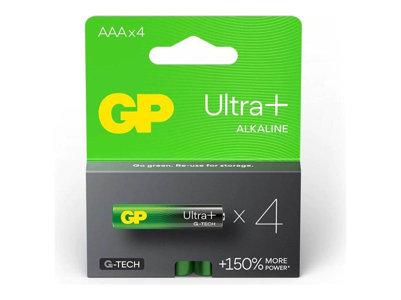 GP Ultra Plus battery - 4 x AAA - Alkaline