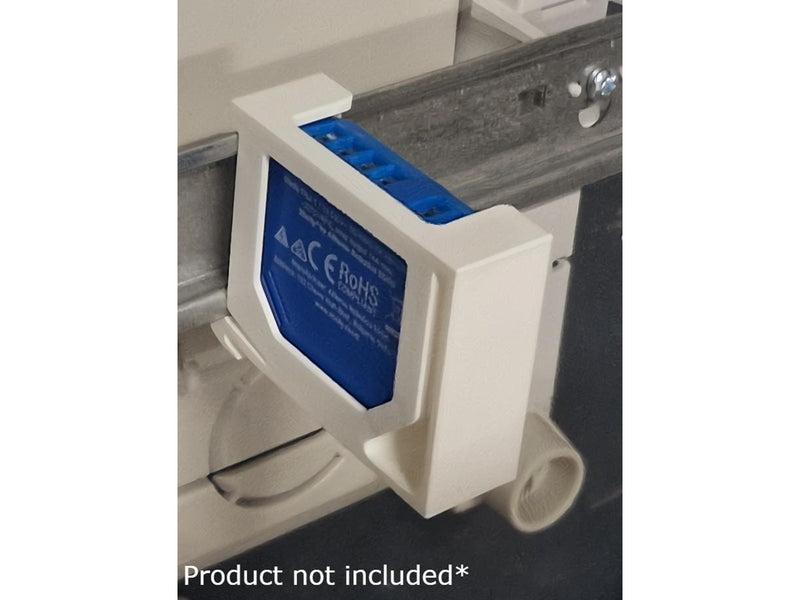 Light Solutions Shelly-DIN-Rail Adapter for Gen2 Devices (Shelly Plus I4 I4 DC Plus 1 Plus 1pm Plus 2pm 0-10V Dimmer)