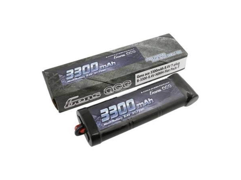 Gens ace &Tattu Battery Gens Ace 3300mAh 8.4V NiMH Flat T Plug