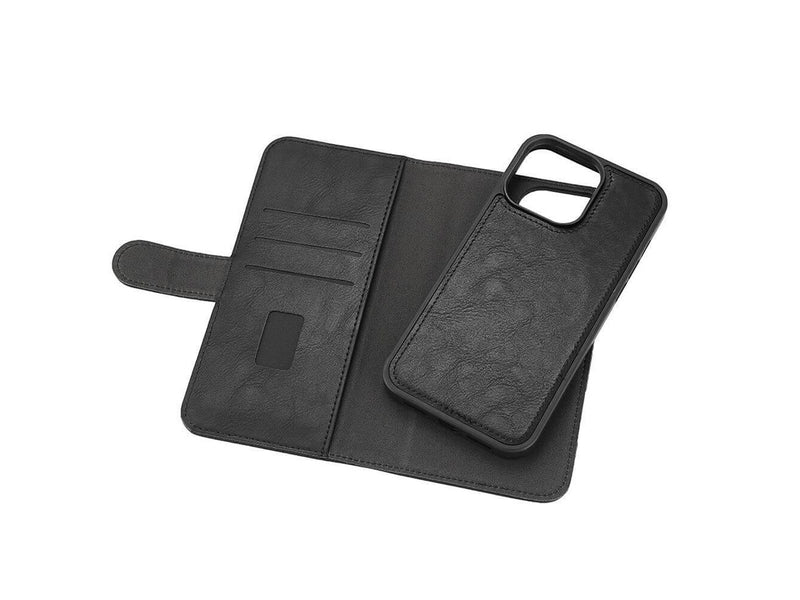 GEAR Wallet Case 2-in-1 3 Card Slots MagSeries Black - iPhone 15 Pro Max