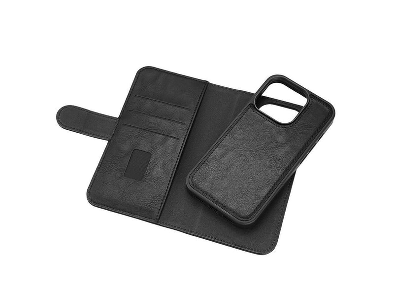 GEAR Wallet Case 2-in-1 3 Card Slots MagSeries Black - iPhone 15 Pro