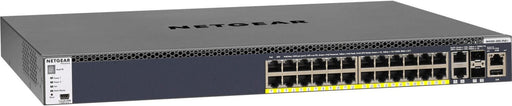 Netgear M4300-28G-PoE+ (GSM4328PA) 24-Port Gigabit PoE+ Stapelbarer Managed Switch mit 4 10G Ports (550W PSU)