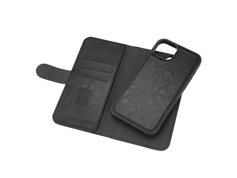 GEAR Wallet Case 2-in-1 3 Card Slots MagSeries Black - iPhone 15 Plus