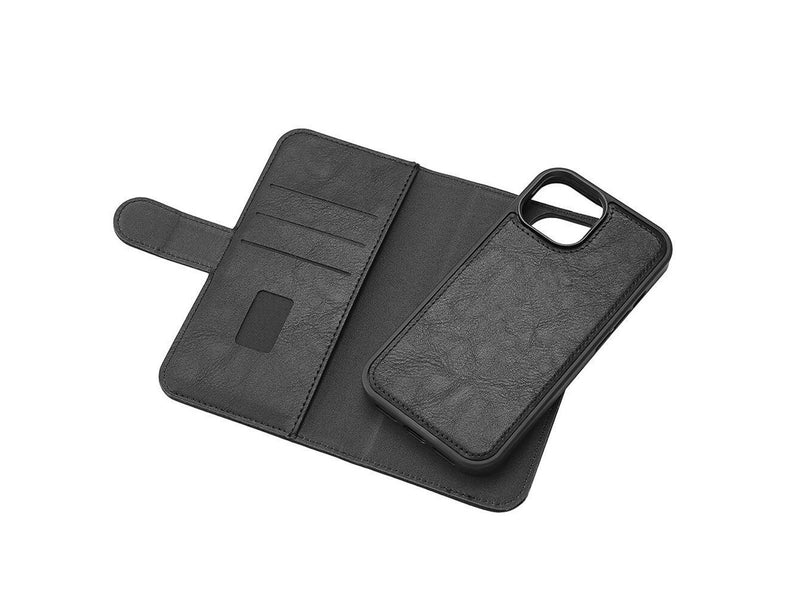 GEAR Wallet Case 2-in-1 3 Card Slots MagSeries Black - iPhone 15