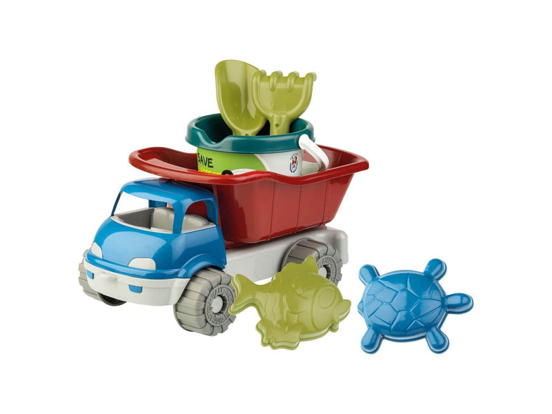 Androni Bucket set with Dump Truck Recycled Plastic 6 pcs