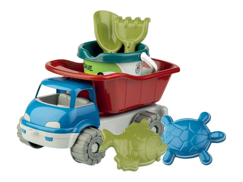 Androni Bucket set with Dump Truck Recycled Plastic 6 pcs
