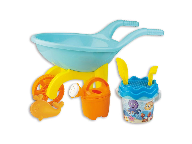 Androni Wheelbarrow with Bucket Set Underwater World 7 pcs