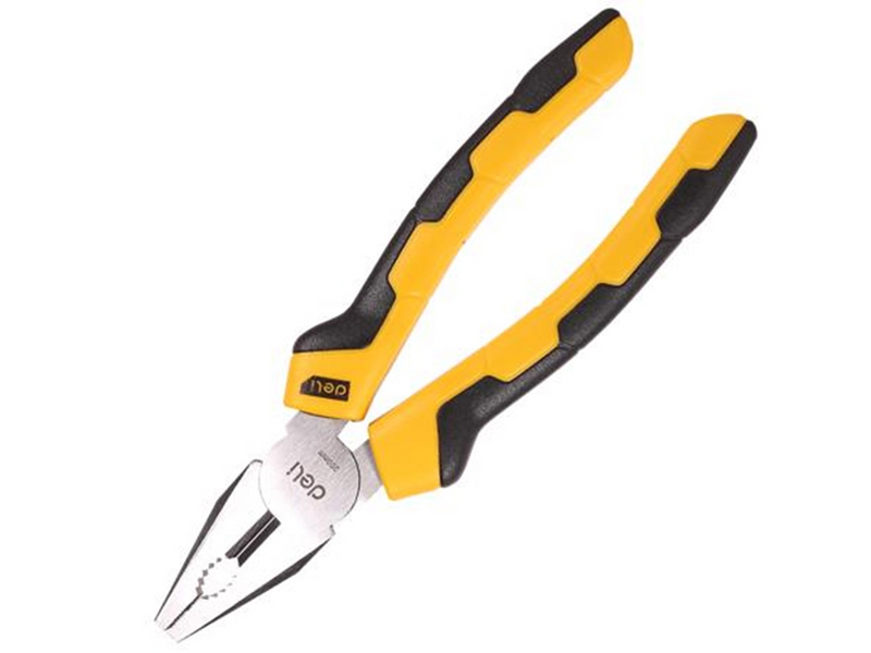 Deli Tools Combination pliers 8"  EDL2008 (yellow)