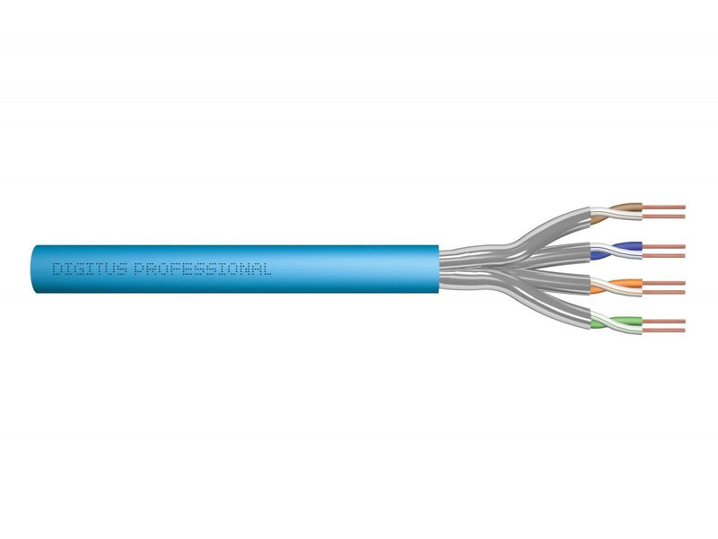 DIGITUS CAT 6A S-FTP - 100m - Blau - 100 meter