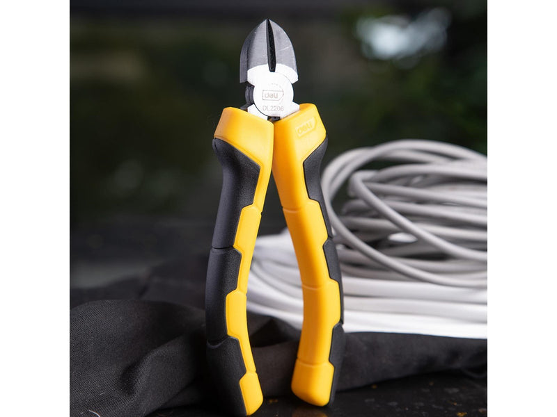 Deli Tools Diagonal Pliers 6"  EDL2206 (yellow)