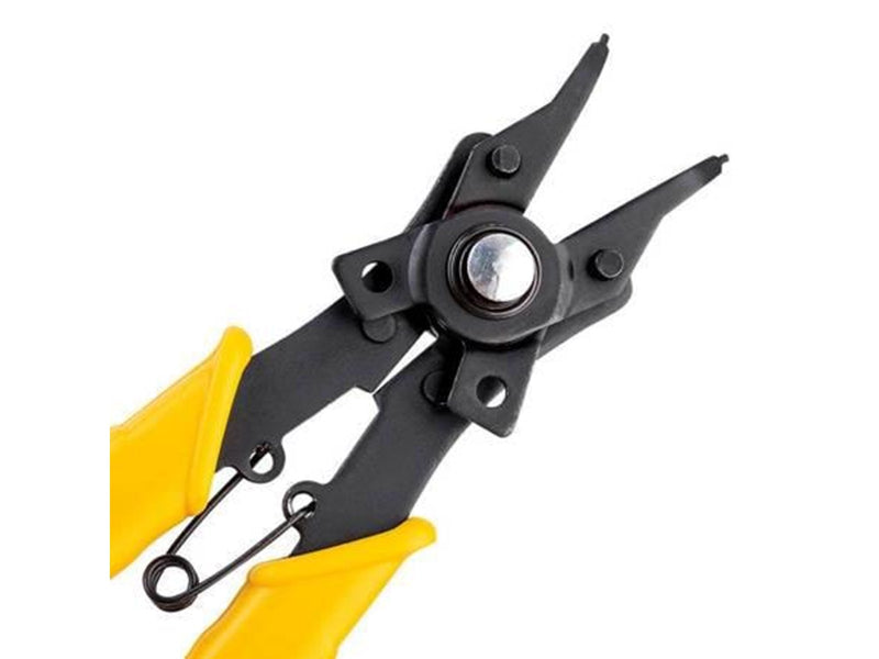 Deli Tools Circlip Pliers 6"  EDL104506 (yellow)