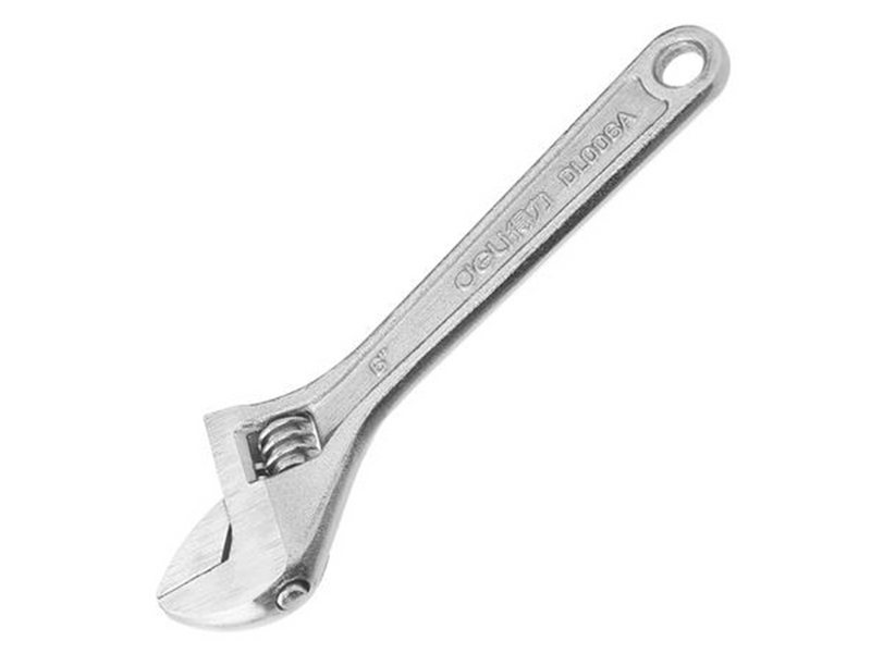 Deli Tools Adjustable Spanner 6"  EDL006A (silver)