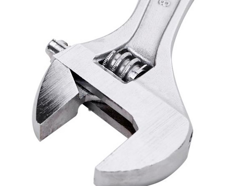Deli Tools Adjustable Spanner 8"  EDL008A (silver)