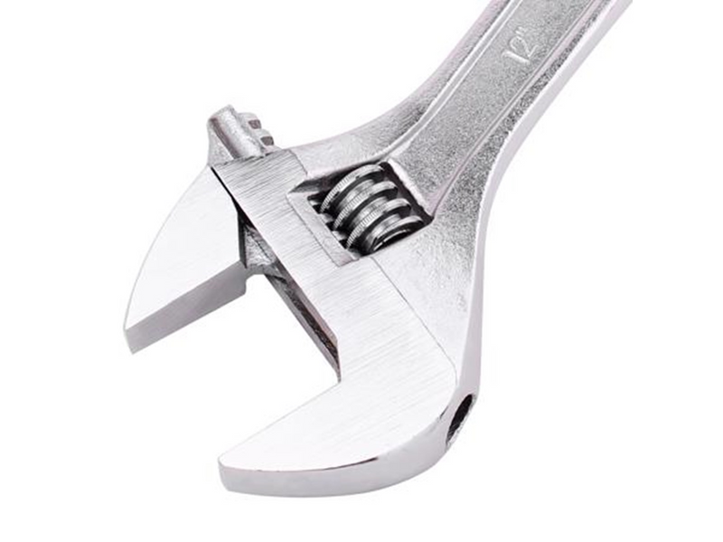 Deli Tools Adjustable Spanner 12"  EDL012A (silver)