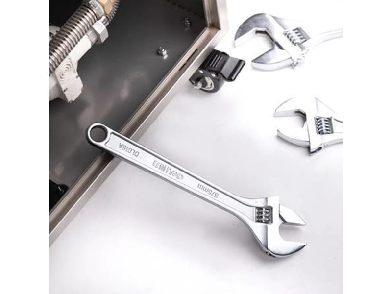 Deli Tools Adjustable Spanner 15"  EDL015A (silver)