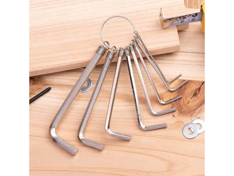 Deli Tools Hex Key Sets 1.5-6mm  EDL3080 (silver)