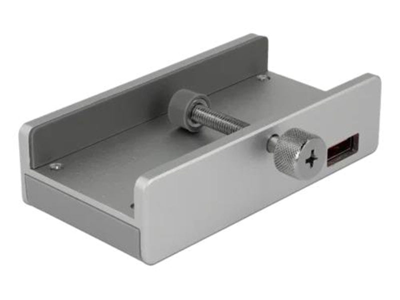 DeLOCK External USB 3.0 4 Port Hub with Locking Screw USB-Hubs - 4 - silber