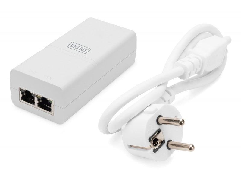 DIGITUS - PoE injector - Gigabit active IEEE 802.3af midspan - 30 Watt
