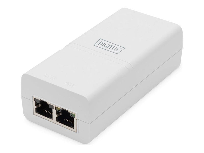 DIGITUS - PoE injector - Gigabit active IEEE 802.3af midspan - 30 Watt