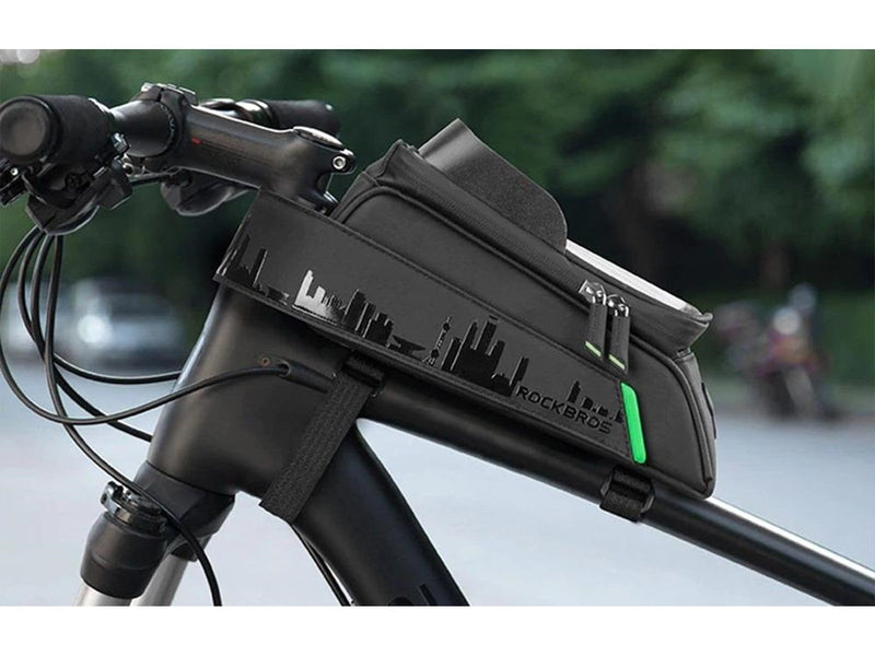 Rockbros Bicycle Bag with Phone Holder (black)