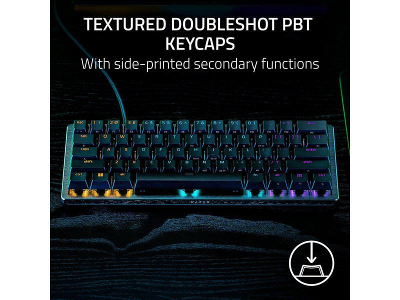 Razer Huntsman V3 Pro Mini - Gaming Tastaturen - ohne Numpad - Nordisch - Schwarz