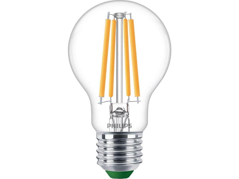 Philips LED-Lampe Standard 4W/827 (60W) Clear 2-pack E27