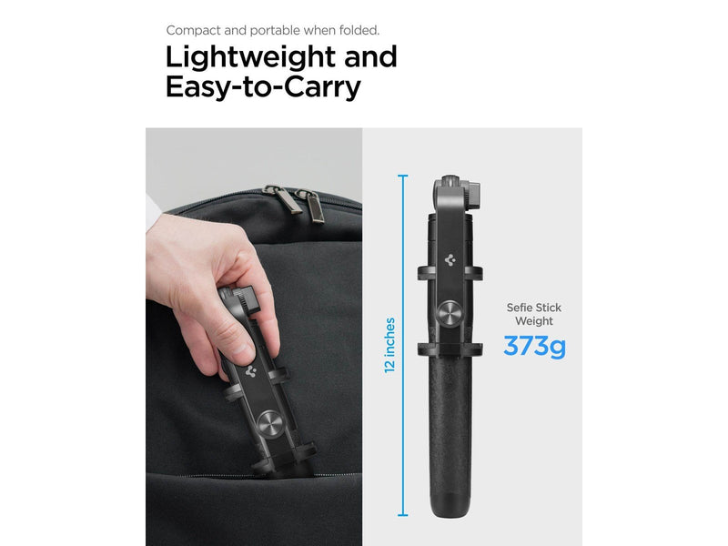 Spigen Tripod Selfie Stick - black - longer version