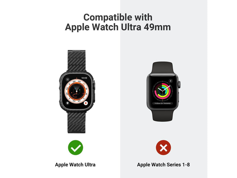 PITAKA Air case - black/grey - Apple Watch Ultra 49 mm