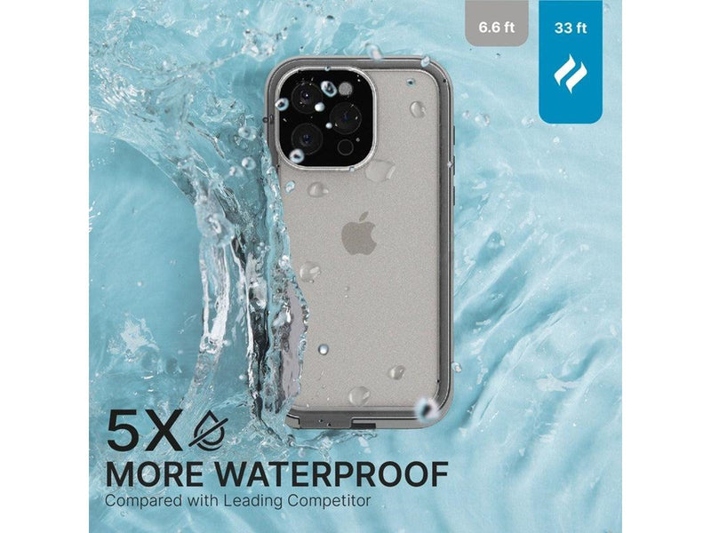 Catalyst Total Protection Case - titanium gray - iPhone 15 Pro Max