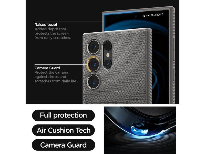 Spigen Liquid Air - granite gray - Samsung Galaxy S24 Ultra