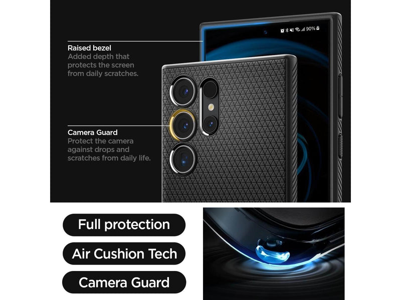 Spigen Liquid Air - matte black - Samsung Galaxy S24 Ultra