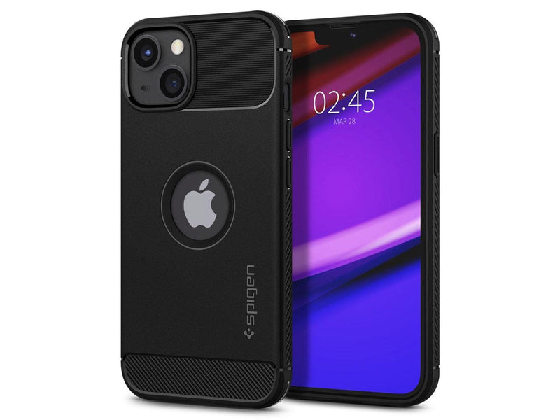 Spigen Rugged Armor - matte black - iPhone 13