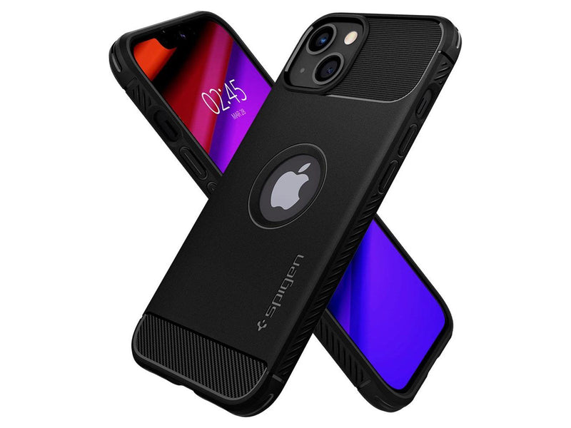 Spigen Rugged Armor - matte black - iPhone 13