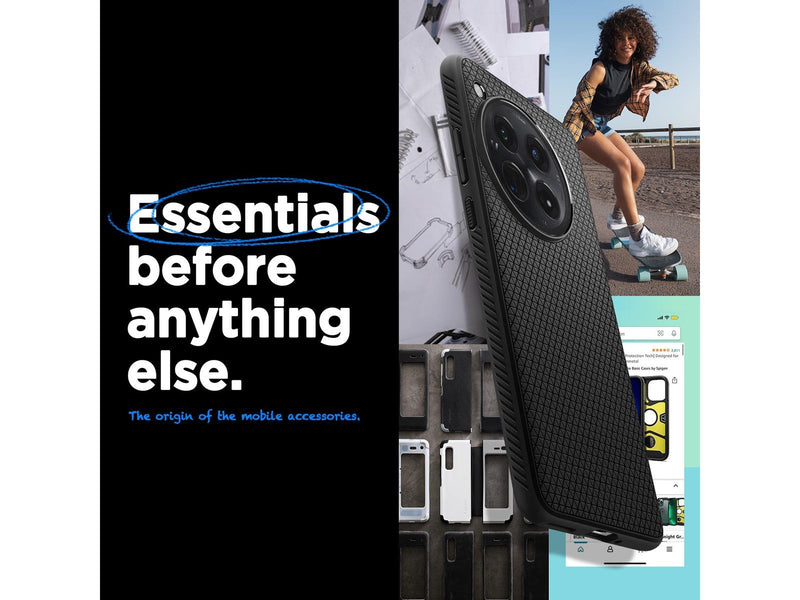 Spigen Liquid Air - matte black - OnePlus 12