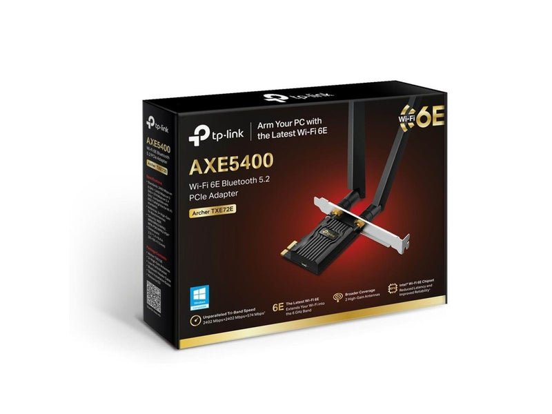 TP-Link ARCHER TXE72E AXE5400 Wi-Fi 6E Bluetooth 5.3 PCIe Adapter