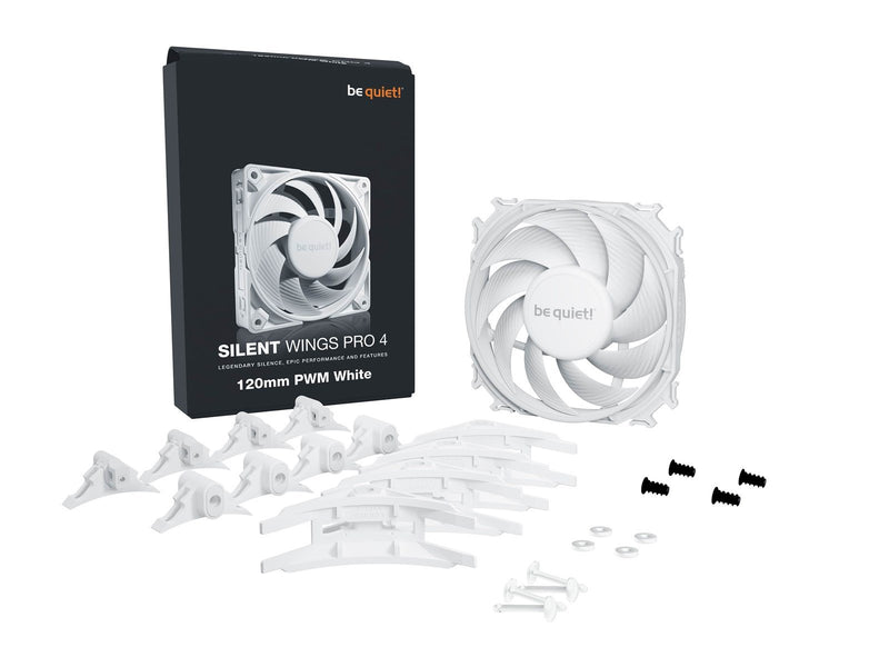 be quiet! Silent Wings Pro 4 - Gehäuselüfter - 120mm - Weiß - 36 dBA