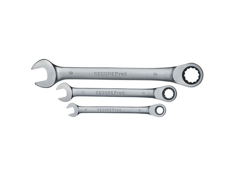 Gedore R07105005 Ratchet Spanner Set metric - 5 pieces