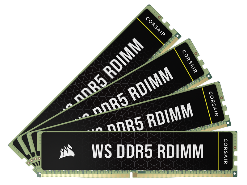 Corsair WS DDR5-5600 - 64GB - CL40 - Quad Channel (4 pcs) - Intel XMP - Grün