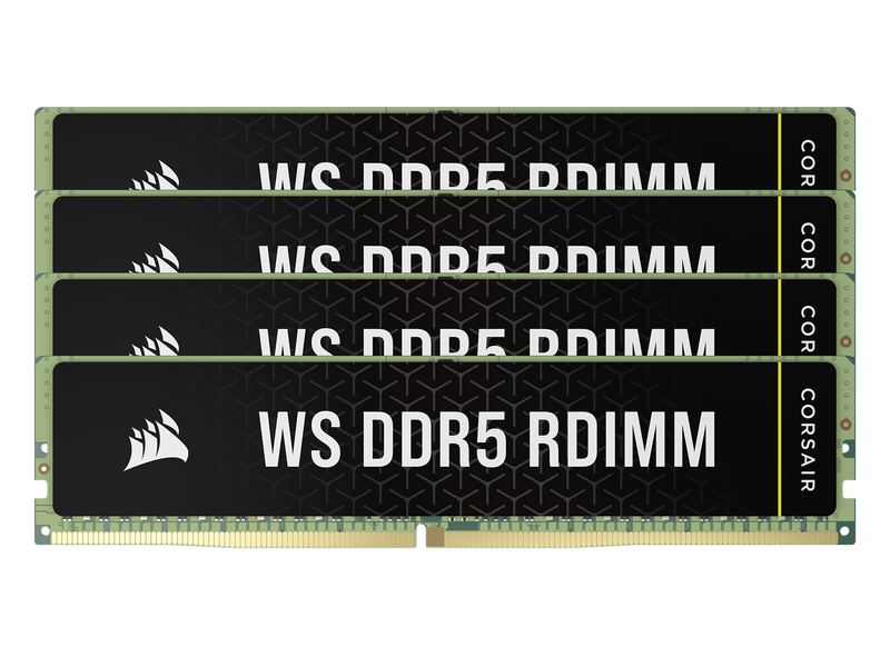 Corsair WS DDR5-5600 - 64GB - CL40 - Quad Channel (4 pcs) - Intel XMP - Grün