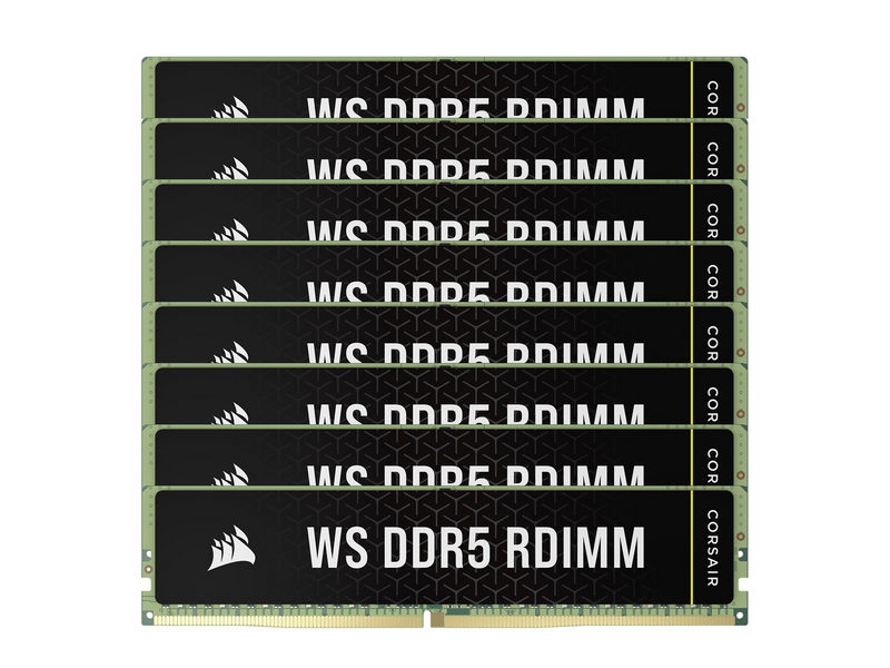 Corsair WS DDR5-5600 - 256GB - CL40 - Octa Channel (8 pcs) - Intel XMP - Grün