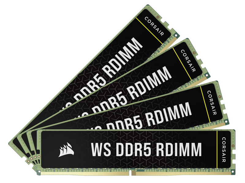 Corsair WS DDR5-6000 - 64GB - CL40 - Quad Channel (4 pcs) - Intel XMP - Schwarz
