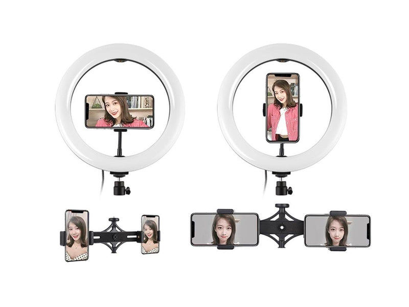 Puluz Tripod Mount  with 26cm LED Ring Vlogging 1.1m PKT3070B